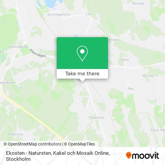 Ekosten - Natursten, Kakel och Mosaik Online map