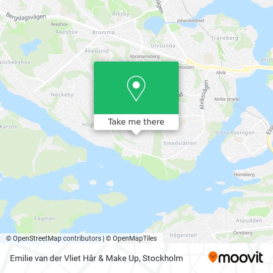 Emilie van der Vliet Hår & Make Up map