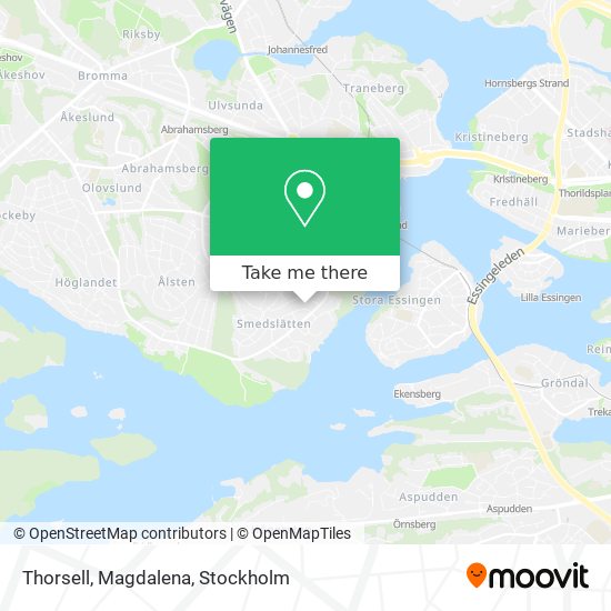 Thorsell, Magdalena map