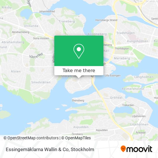 Essingemäklarna Wallin & Co map