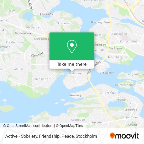 Active - Sobriety, Friendship, Peace map