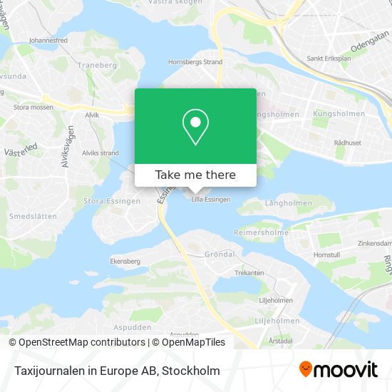 Taxijournalen in Europe AB map