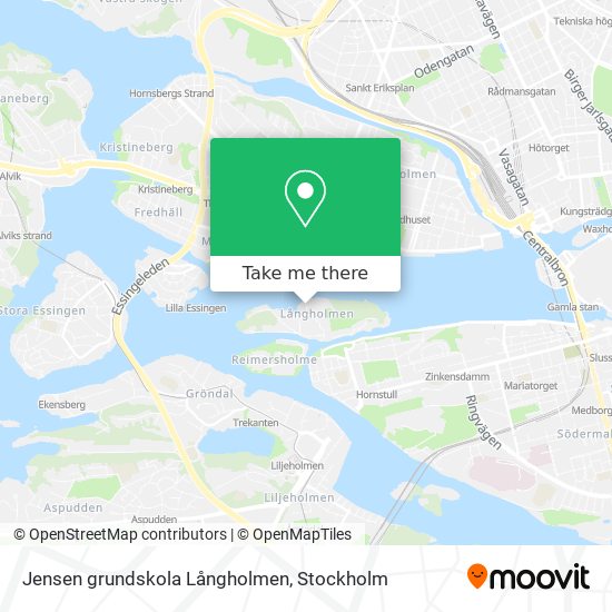 Jensen grundskola Långholmen map