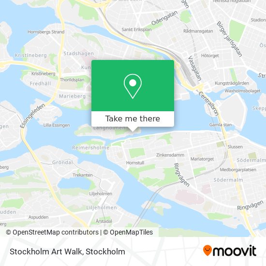 Stockholm Art Walk map