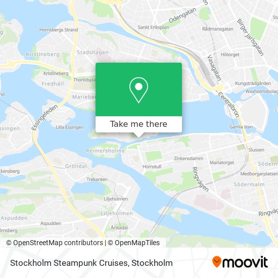Stockholm Steampunk Cruises map