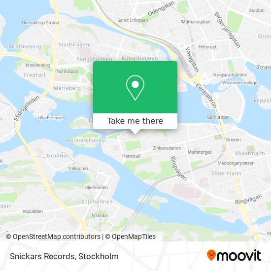 Snickars Records map