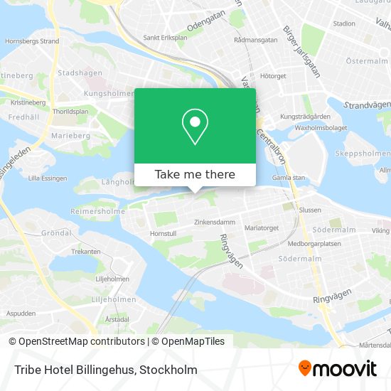 Tribe Hotel Billingehus map