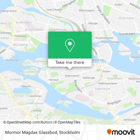 Mormor Magdas Glassbod map