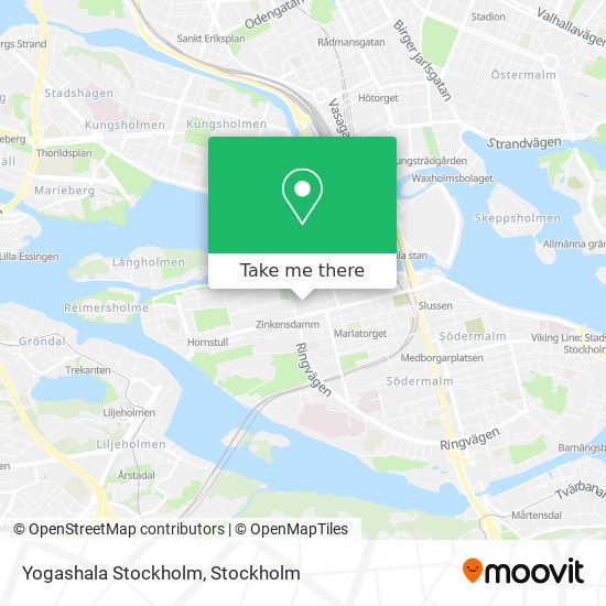 Yogashala Stockholm map