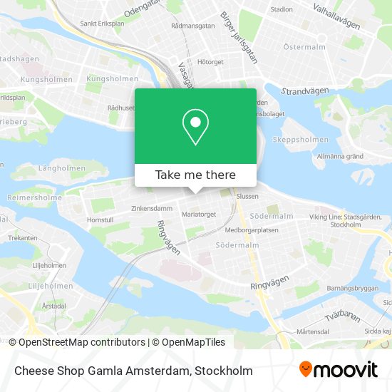 Cheese Shop Gamla Amsterdam map