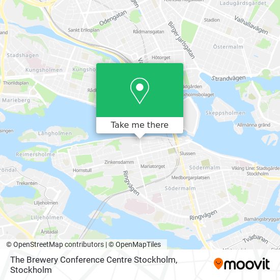 The Brewery Conference Centre Stockholm map