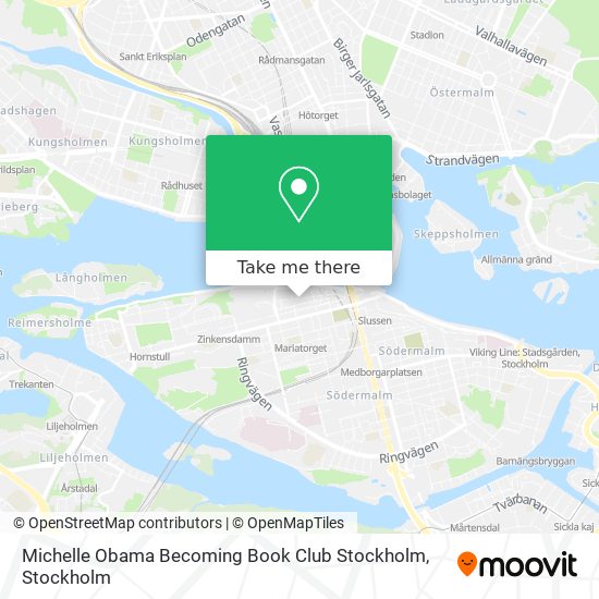 Michelle Obama Becoming Book Club Stockholm map