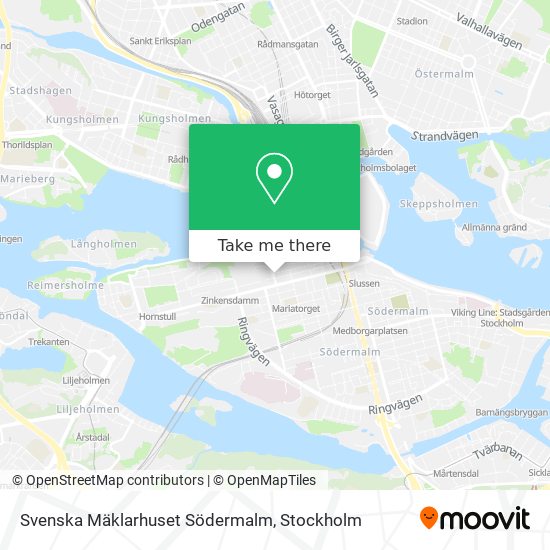 Svenska Mäklarhuset Södermalm map