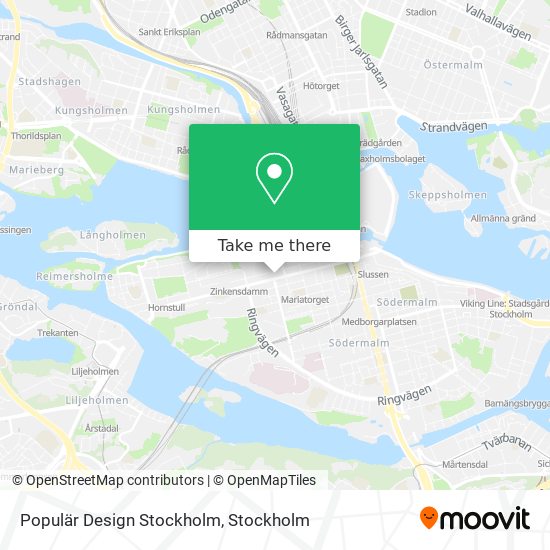 Populär Design Stockholm map