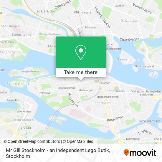 Mr Gill Stockholm - an Independent Lego Butik map