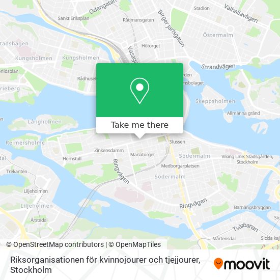 Riksorganisationen för kvinnojourer och tjejjourer map