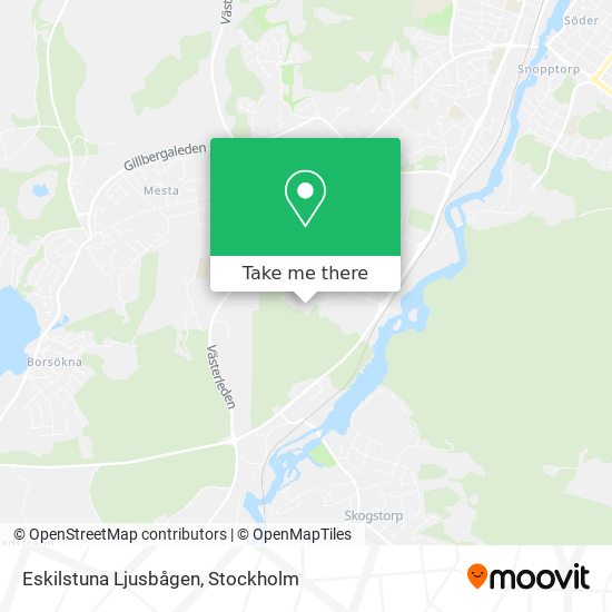 Eskilstuna Ljusbågen map