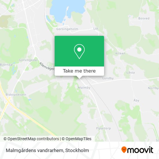 Malmgårdens vandrarhem map