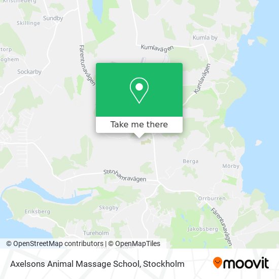 Axelsons Animal Massage School map