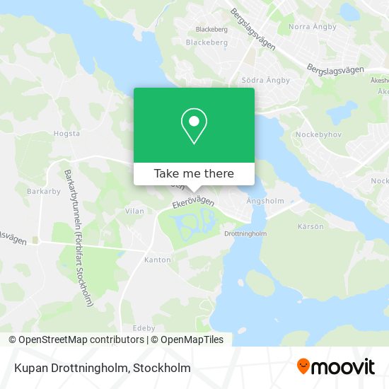 Kupan Drottningholm map