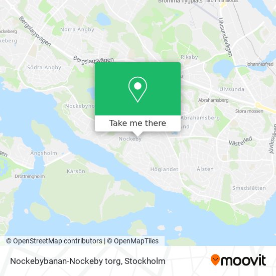 Nockebybanan-Nockeby torg map