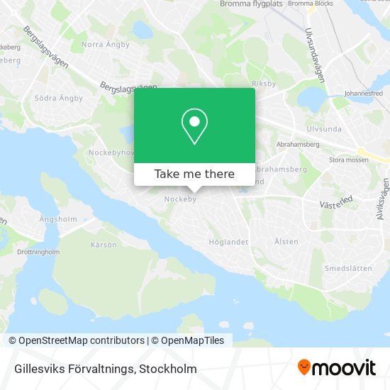 Gillesviks Förvaltnings map