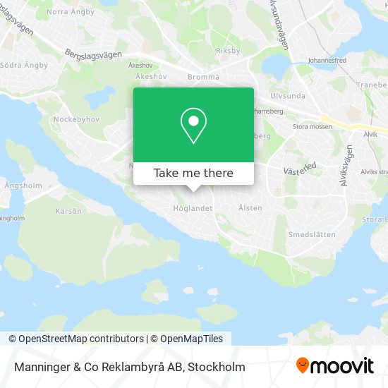 Manninger & Co Reklambyrå AB map