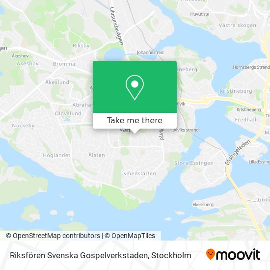 Riksfören Svenska Gospelverkstaden map