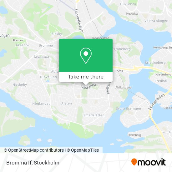 Bromma If map