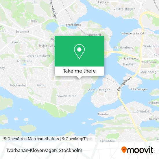 Tvärbanan-Klövervägen map