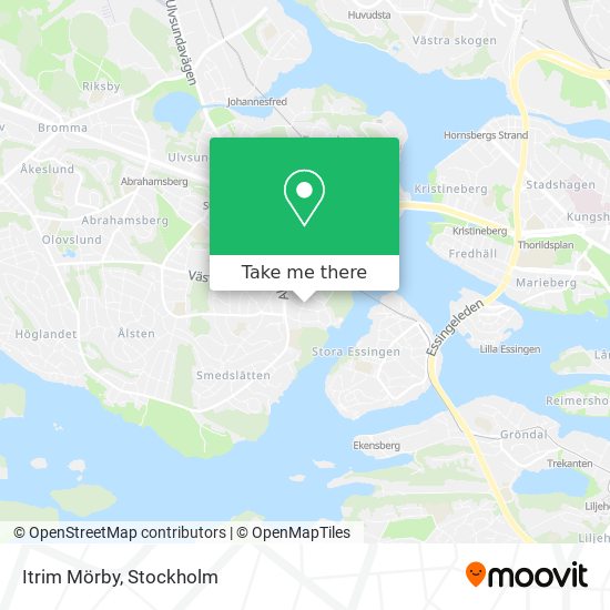 Itrim Mörby map