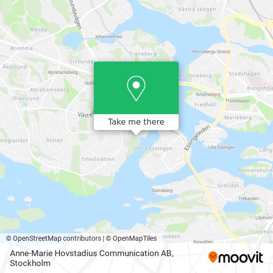 Anne-Marie Hovstadius Communication AB map