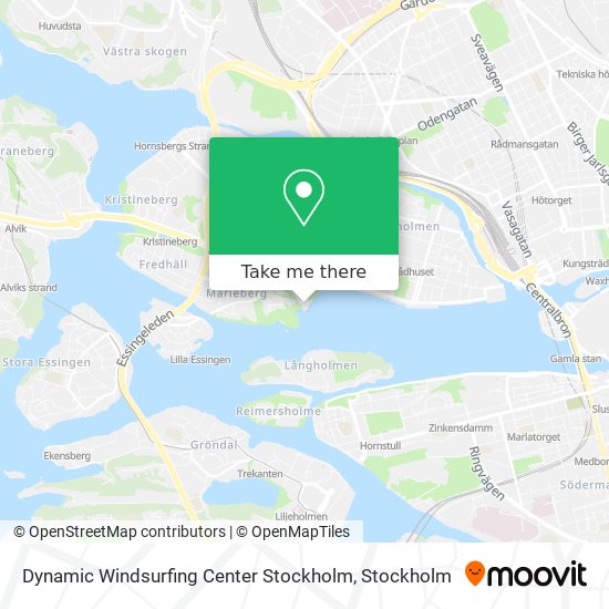 Dynamic Windsurfing Center Stockholm map