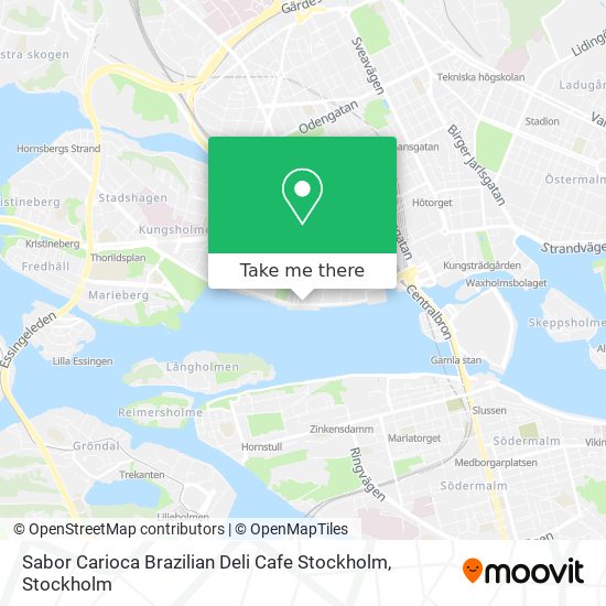 Sabor Carioca Brazilian Deli Cafe Stockholm map