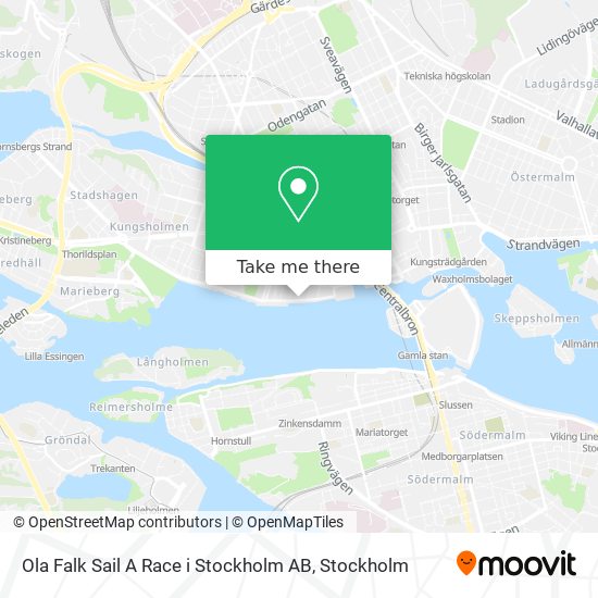 Ola Falk Sail A Race i Stockholm AB map