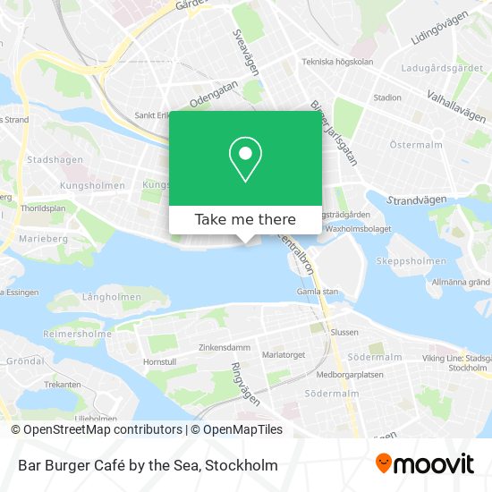 Bar Burger Café by the Sea map