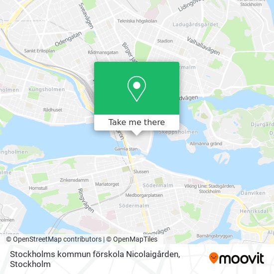 Stockholms kommun förskola Nicolaigården map