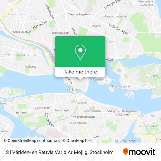 S i Världen- en Rättvis Värld Är Möjlig map