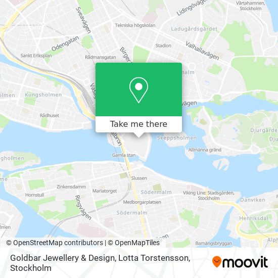 Goldbar Jewellery & Design, Lotta Torstensson map