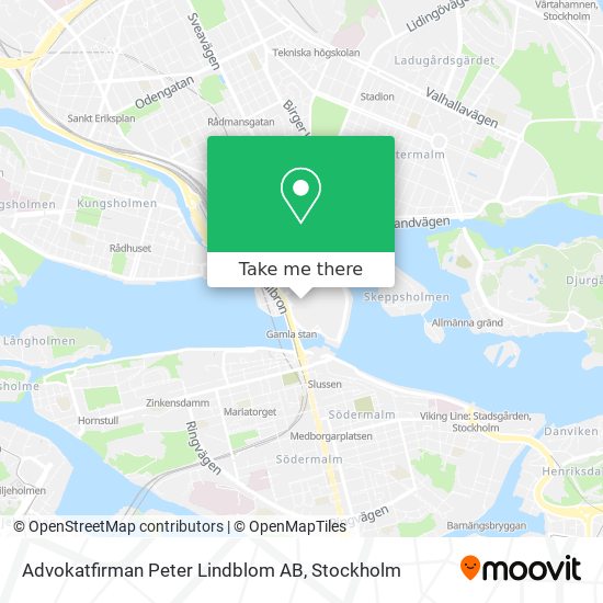Advokatfirman Peter Lindblom AB map