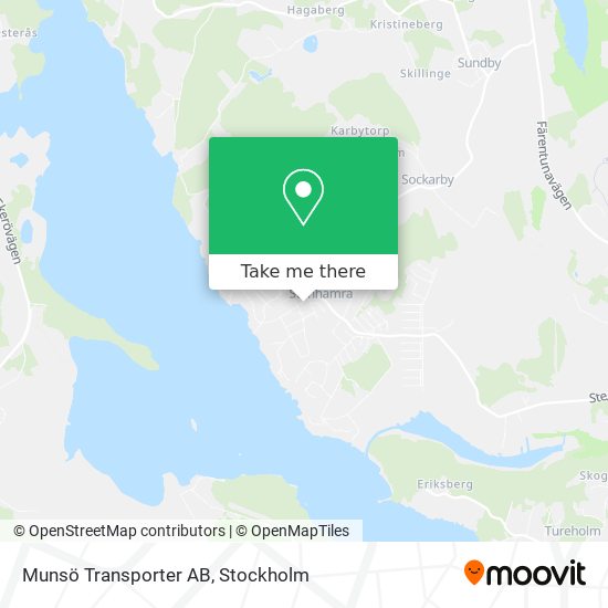 Munsö Transporter AB map