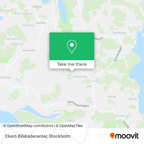 Ekerö Bilskadecenter map
