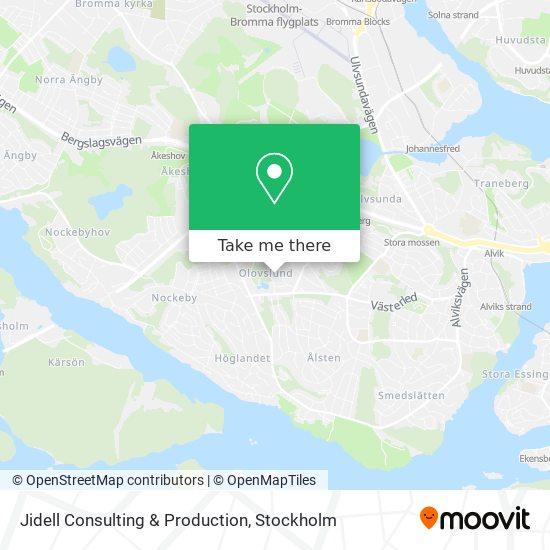 Jidell Consulting & Production map