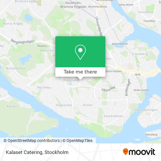 Kalaset Catering map