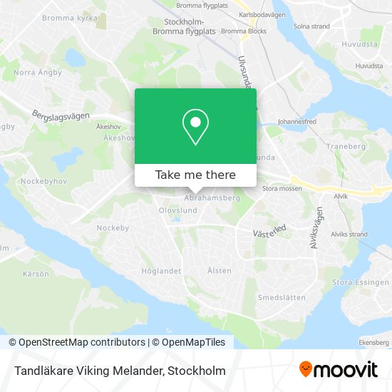 Tandläkare Viking Melander map