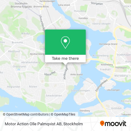 Motor Action Olle Palmqvist AB map