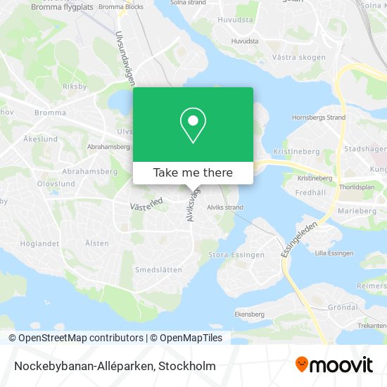 Nockebybanan-Alléparken map