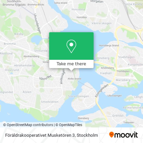 Föräldrakooperativet Musketören 3 map