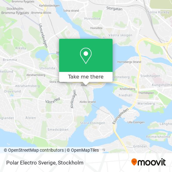 Polar Electro Sverige map