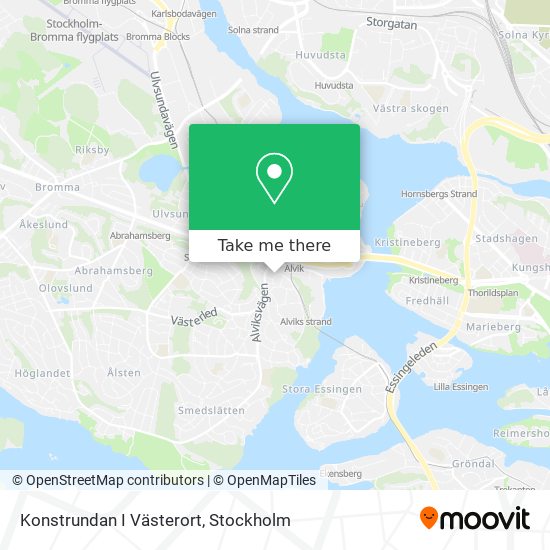 Konstrundan I Västerort map